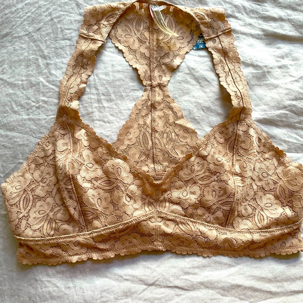 NWT Nude free people lace bralette